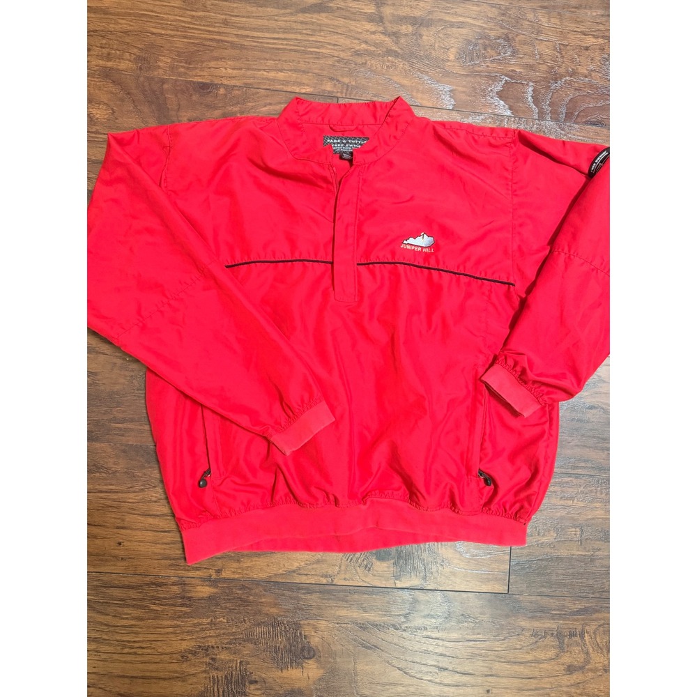 Page & Tuttle Free Swing Red Golf Windbreaker Jacket Juniper Hill Mens XL
